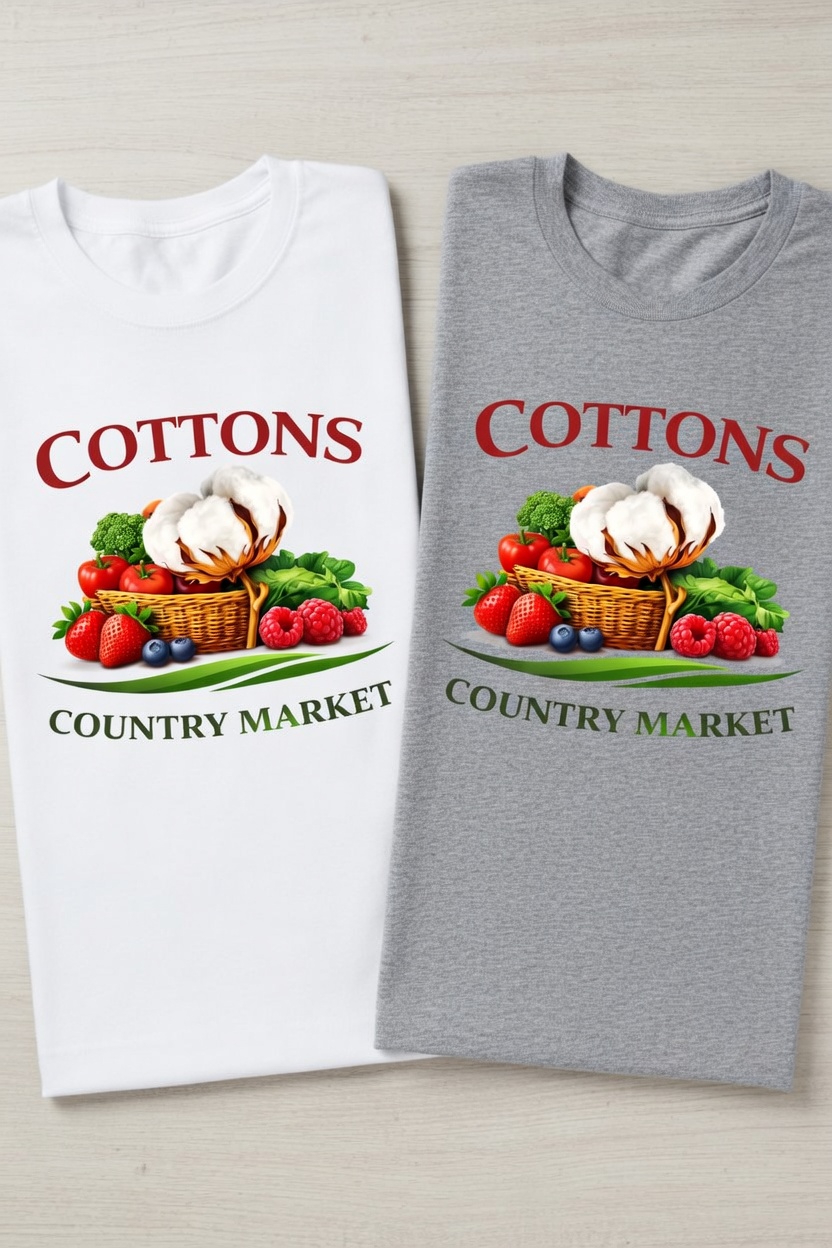 Cottons Country Market Tees